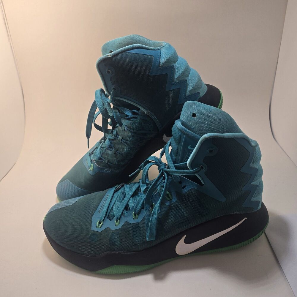 Nike Hyperdunk 2016 Rio Teal/White-Green Spark style code 84435 Sz 11.5